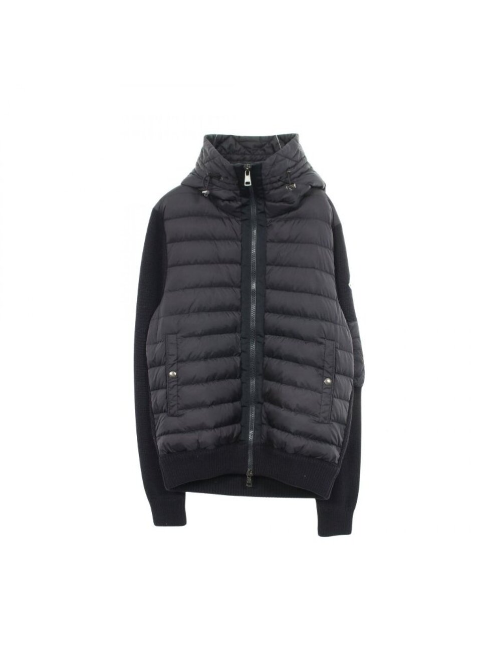 Moncler Down Jacket Maglione Cardigan Switch Hooded Nylon Wool